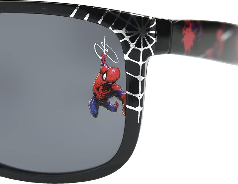 Foster Grant Marvel Boys Spider-Man Kids 2 Wayshape Sunglasses, Black, 49 - Image 3